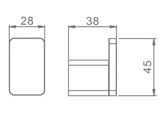 Крючок для ванной комнаты Raglo R301.05.06 чёрный